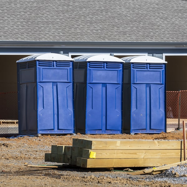 are there any restrictions on where i can place the portable toilets during my rental period in Falls Church